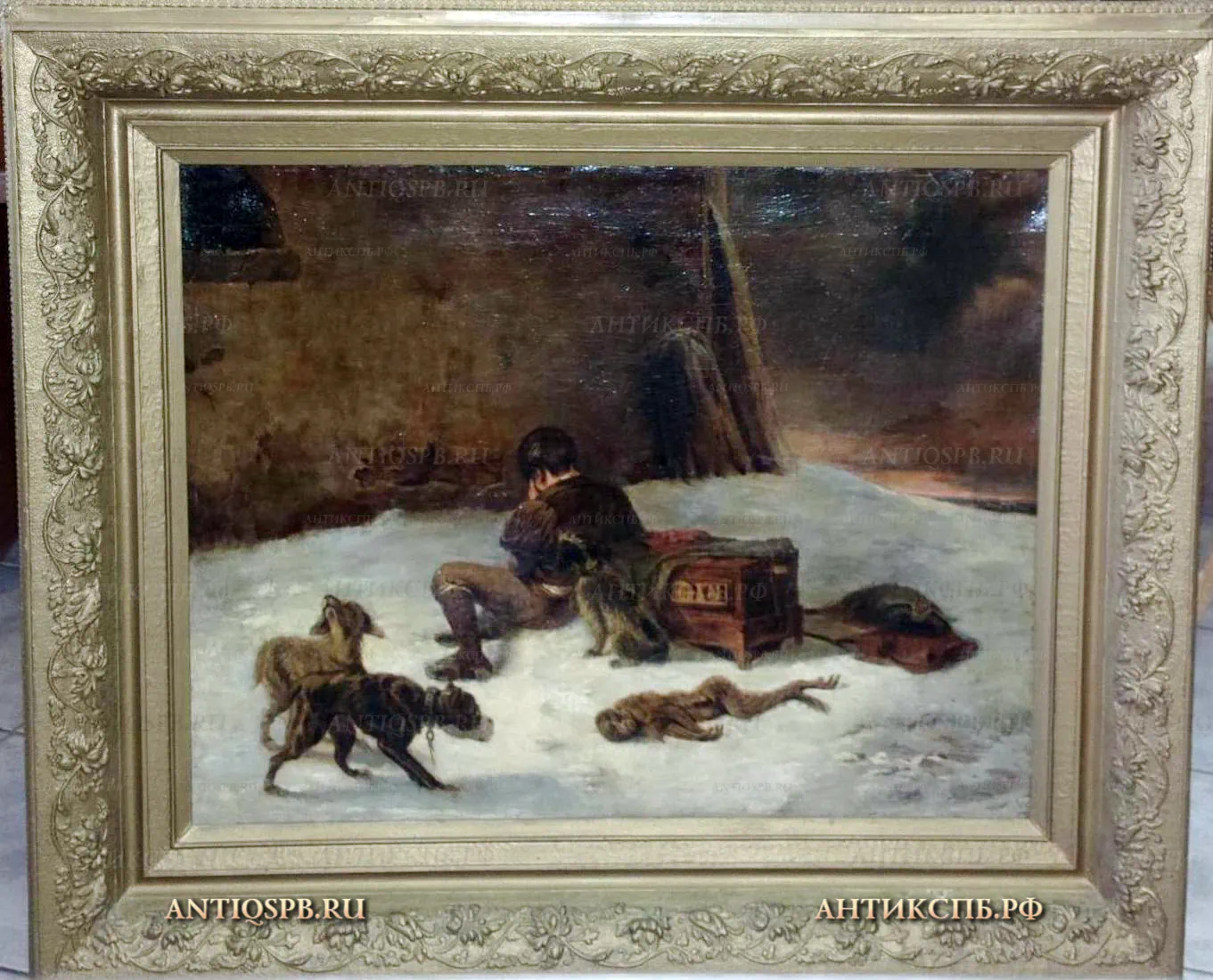 Картина «Горе странствующего шарманщика». №16975